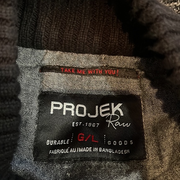 Projek Raw zip up sweater, size large - Picture 12 of 14
